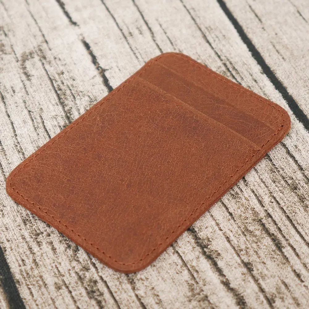 Men Genuine Leather Slim ID Credit Card Holder 4 Card slot Handmade Men Thin Small 10.6cm*7.2cm
Men Genuine Leather Slim ID Credit Card Holder 4 Card slot Handmade Men Thin Small 10.6cm*7.2cm