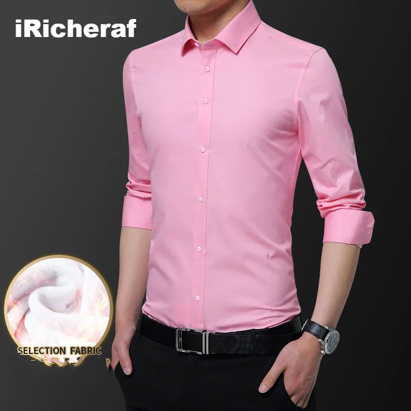 iRicheraf High Quality Autumn Winter Mens Shirts Plus Velvet Warm Flannel Shirt Men Dropshipping 2019 Solid White Black S-5XL
iRicheraf High Quality Autumn Winter Mens Shirts Plus Velvet Warm Flannel Shirt Men Dropshipping 2019 Solid White Black S-5XL