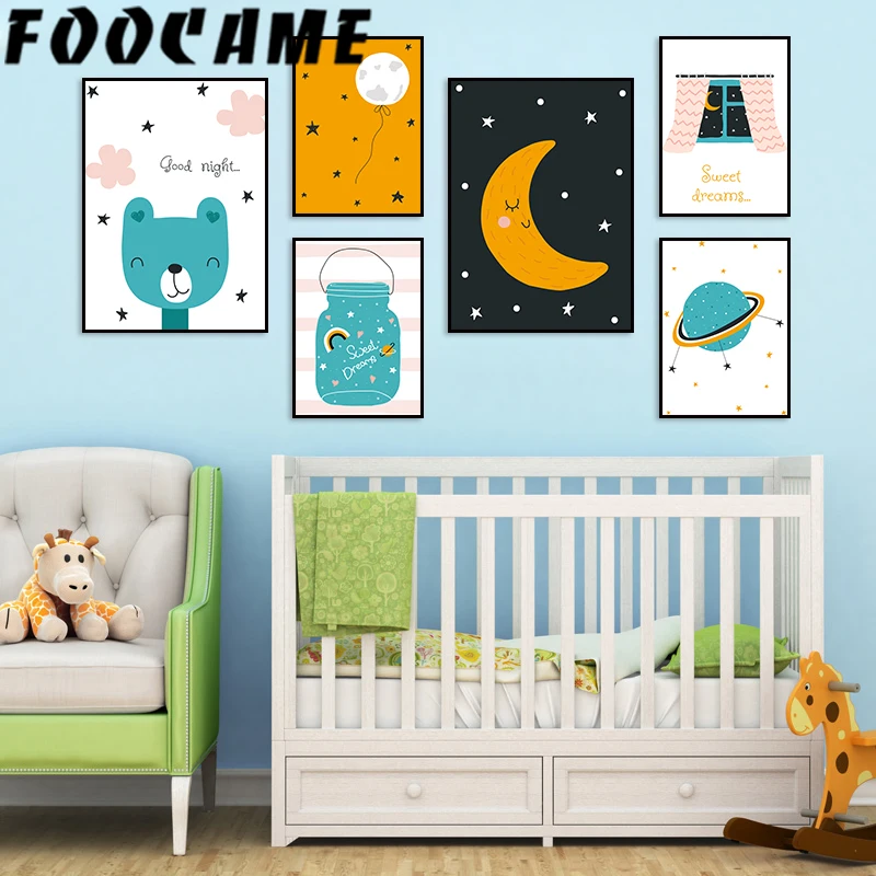 Bear Star Moon Planet Balloon Cartoon Poster Nordic Wall Art Canvas Prin Child Home Decor Pictures Kids Rooms Nursery Painting
Bear Star Moon Planet Balloon Cartoon Poster Nordic Wall Art Canvas Prin Child Home Decor Pictures Kids Rooms Nursery Painting