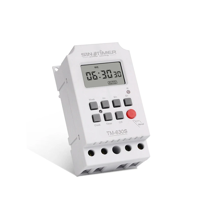 AC220V Second Interval Digital Timer Switch 24hr 7 Days Weekly Programmable Time Relay Voltage Output High Load Power 30A
AC220V Second Interval Digital Timer Switch 24hr 7 Days Weekly Programmable Time Relay Voltage Output High Load Power 30A