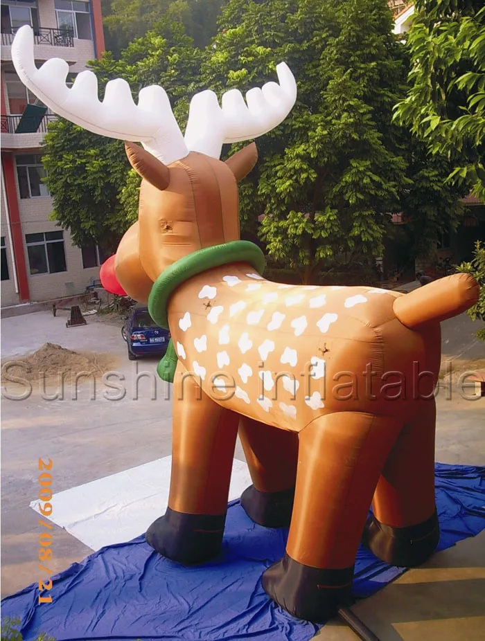6m giant inflatable christmas deer christmas inflatables reindeer with green bells and white horns for advertising n decoration
6m giant inflatable christmas deer christmas inflatables reindeer with green bells and white horns for advertising n decoration