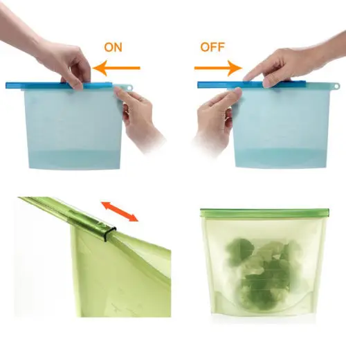 Reusable Silicone Vacuum Food Fresh Bags Wraps Fridge Food Storage Containers Refrigerator Bag Kitchen Colored Ziplock Bags
Reusable Silicone Vacuum Food Fresh Bags Wraps Fridge Food Storage Containers Refrigerator Bag Kitchen Colored Ziplock Bags