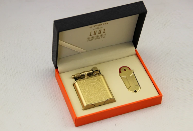 JIFENG Retro Cigarette Cigar Lighter Double Jet Flame Torch Lighter Refillable Windproof Lighter, Flint of free gift
JIFENG Retro Cigarette Cigar Lighter Double Jet Flame Torch Lighter Refillable Windproof Lighter, Flint of free gift