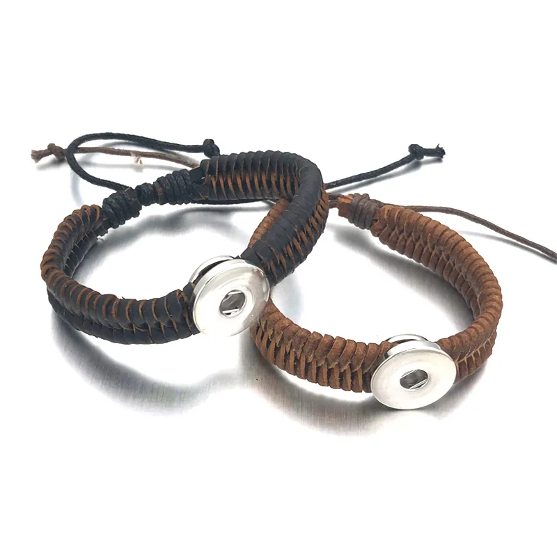 Hot Adjustable Bracelet 066 Hand Woven PU Leather Retro Fashion Bracelet 18mm Snap Button Jewelry Charm Bangle For Women Gift
Hot Adjustable Bracelet 066 Hand Woven PU Leather Retro Fashion Bracelet 18mm Snap Button Jewelry Charm Bangle For Women Gift