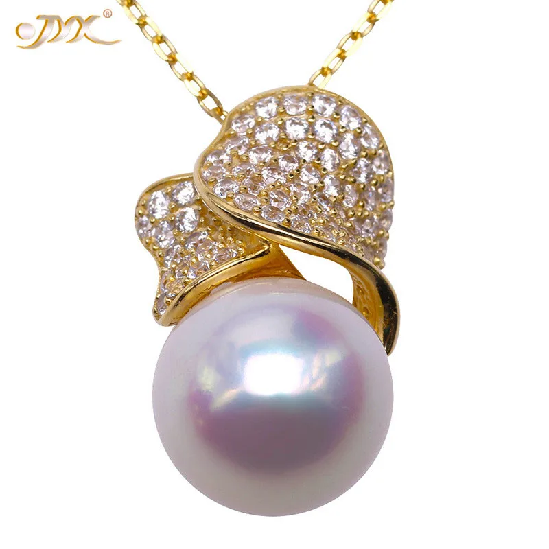 JYX Elegant pearl pendant 11mm natural white Freshwater Pendant Necklace silver 925 with zircon beautiful
JYX Elegant pearl pendant 11mm natural white Freshwater Pendant Necklace silver 925 with zircon beautiful