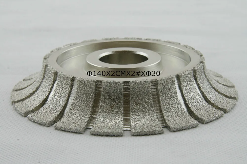 D140 * 30mmHole 20 мм Толщина B в форме бриллианта Вакуумные Паяные профильные колеса.