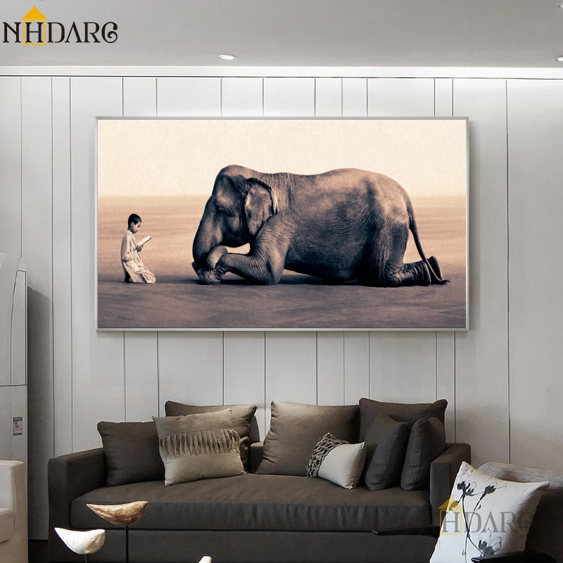 Traditional Religion, Animal Elephant, Landscape Living Room Family Decoration Canvas Painting Posters and Prints Wall Art Decor
Traditional Religion, Animal Elephant, Landscape Living Room Family Decoration Canvas Painting Posters and Prints Wall Art Decor
