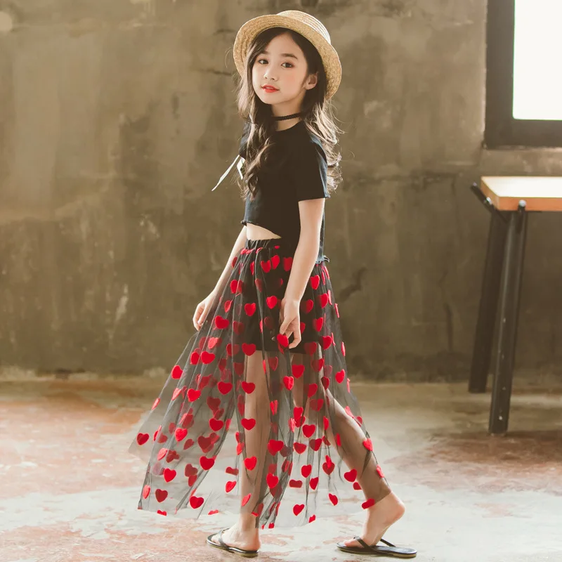Summer Boutique Clothes Girls Teenage Kids Girls Set Outfits Children Clothing Sets T Shirts Tops And Long Skirts 2pcs Suits
Summer Boutique Clothes Girls Teenage Kids Girls Set Outfits Children Clothing Sets T Shirts Tops And Long Skirts 2pcs Suits