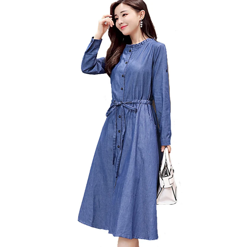 add Denim Dress New Trendy A-Line Shirt Jean Dress Midi Blue Womens Elegant XXl cotton slim Cowboy Loose Jeans Dresses Autumn
add Denim Dress New Trendy A-Line Shirt Jean Dress Midi Blue Womens Elegant XXl cotton slim Cowboy Loose Jeans Dresses Autumn