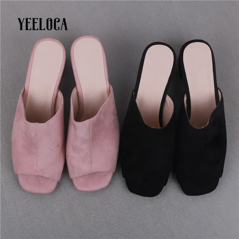 YEELOCA 2019 summer women slippers open toe high heels square heel outside woman shoes ladies slides
YEELOCA 2019 summer women slippers open toe high heels square heel outside woman shoes ladies slides