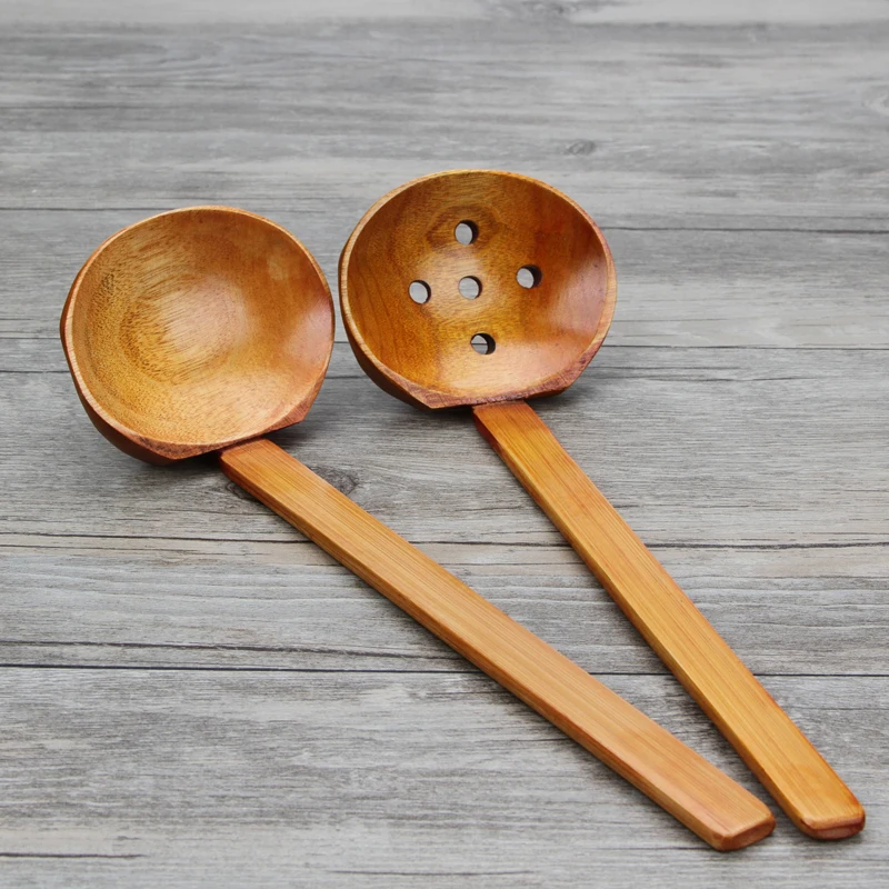 Japan Style Long Hand Wooden Spoon Log Tableware Porridge Spoon Big Spoon Ladle Dipper Hot pot Spoon Colander Suits
Japan Style Long Hand Wooden Spoon Log Tableware Porridge Spoon Big Spoon Ladle Dipper Hot pot Spoon Colander Suits