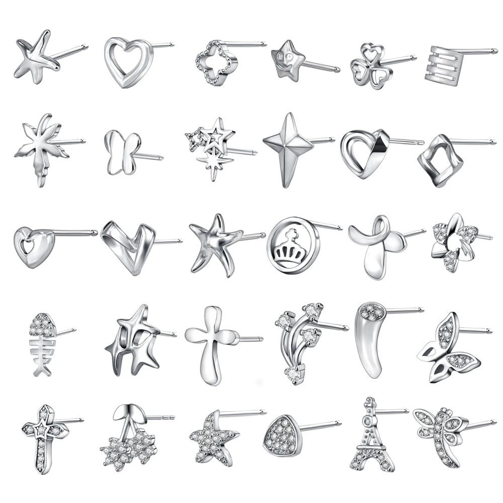 ZS Real 925 Sterling Silver Stud Earrings for Women Heart Earrings Crystal AAA Cubic Zirconia Helix Earrings Silver 925 Jewelry
ZS Real 925 Sterling Silver Stud Earrings for Women Heart Earrings Crystal AAA Cubic Zirconia Helix Earrings Silver 925 Jewelry