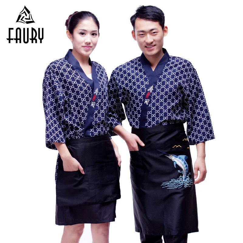 Unisex Autumn Japanese Kimono Tops Restaurant Hotel Waiter Korean Cuisine Overalls Sushi Chef Print Coat Work Uniforms Wholesale
Unisex Autumn Japanese Kimono Tops Restaurant Hotel Waiter Korean Cuisine Overalls Sushi Chef Print Coat Work Uniforms Wholesale