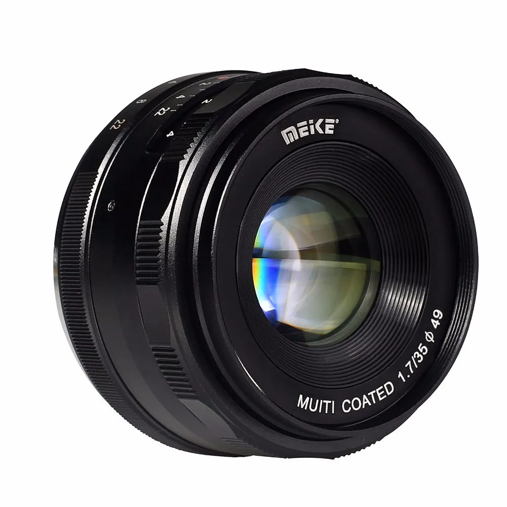 Meike MK-E-35-1.7 35mm f1.7 Large Aperture Manual Focus lens APS-C For Sony E Mount cameras NEX7 a6000 a6300 a6500 A6400 A5100
Meike MK-E-35-1.7 35mm f1.7 Large Aperture Manual Focus lens APS-C For Sony E Mount cameras NEX7 a6000 a6300 a6500 A6400 A5100