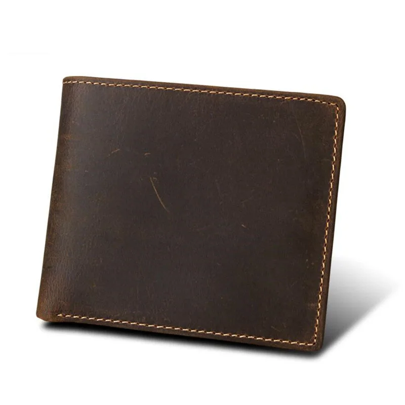 Genuine Leather Small Mini Ultra-thin Men Wallet RFID Protect Cowhide Crazy Horsehide Card Holder Short Design Purse
Genuine Leather Small Mini Ultra-thin Men Wallet RFID Protect Cowhide Crazy Horsehide Card Holder Short Design Purse