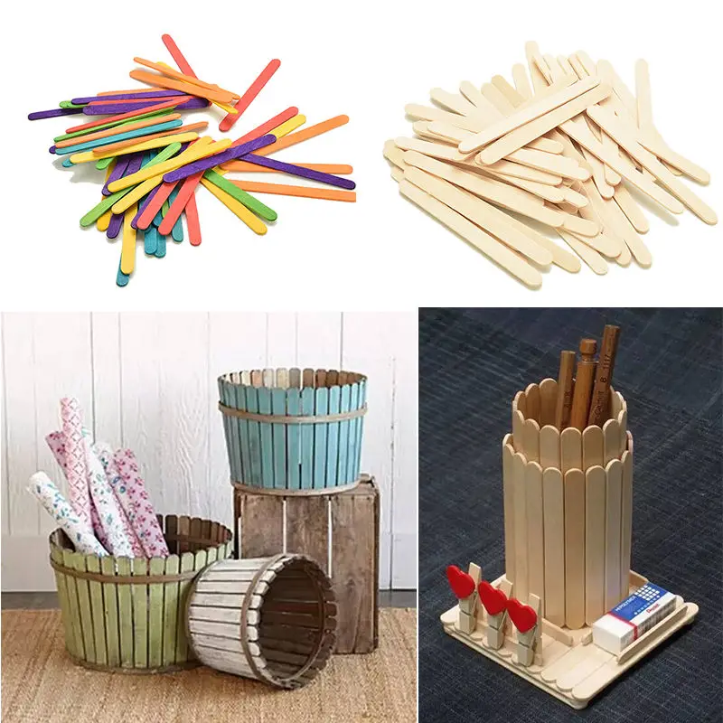 50 PCSDIY Toy Crafts Ice Cream Lolly Cake PopsWooden Lollipop Popsicle Sticks Party Kids Making Accessories 11cmx0.9cm
50 PCSDIY Toy Crafts Ice Cream Lolly Cake PopsWooden Lollipop Popsicle Sticks Party Kids Making Accessories 11cmx0.9cm