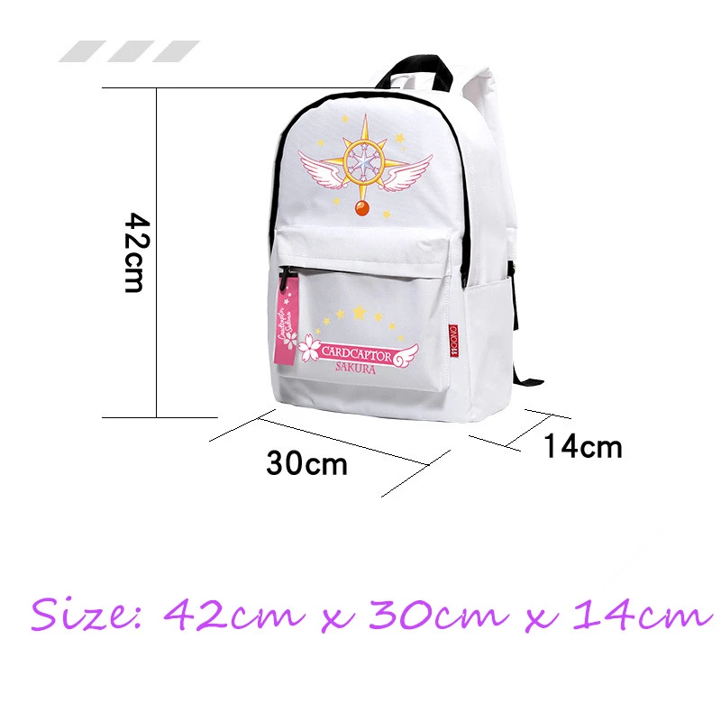 Card Captor KINOMOTO SAKURA Cosplay Backpack School Student Shoulder Bag Anime Backpacks Sakura Cosplay Backpack
Card Captor KINOMOTO SAKURA Cosplay Backpack School Student Shoulder Bag Anime Backpacks Sakura Cosplay Backpack