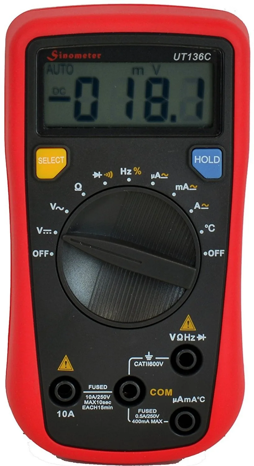 UNI-T UT136C Auto Range Digital Multimeter with Temperature Frequency Resistance AC/DC Voltage Current Measurement | Инструменты