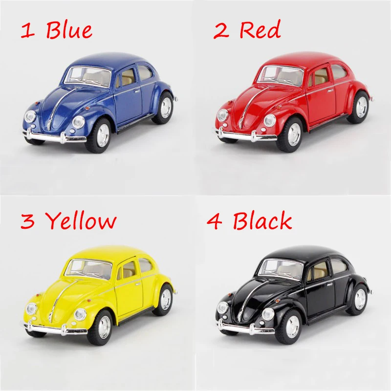 1967 VW Beetle type1 4 цвета 1/32 сплав модель машинки Diecast металлические вытяните назад