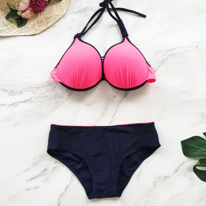 Sexy Micro Brazilian Bikini Thong G-string Swimwear Women Halter padded Bra Top Tankini Female Bandeau Solid Swimsuit
Sexy Micro Brazilian Bikini Thong G-string Swimwear Women Halter padded Bra Top Tankini Female Bandeau Solid Swimsuit