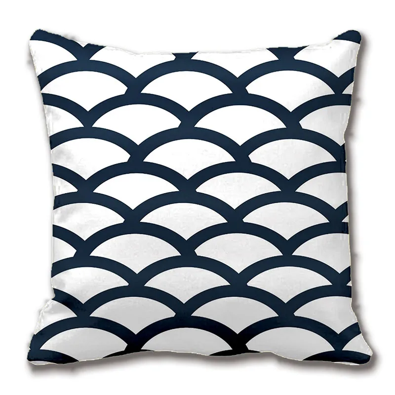 Navy Blue And White Scallop Pattern Pillow Decorative Cushion Cover Pillow Case Customize Gift By Lvsure For Car Sofa Pillowcase
Navy Blue And White Scallop Pattern Pillow Decorative Cushion Cover Pillow Case Customize Gift By Lvsure For Car Sofa Pillowcase