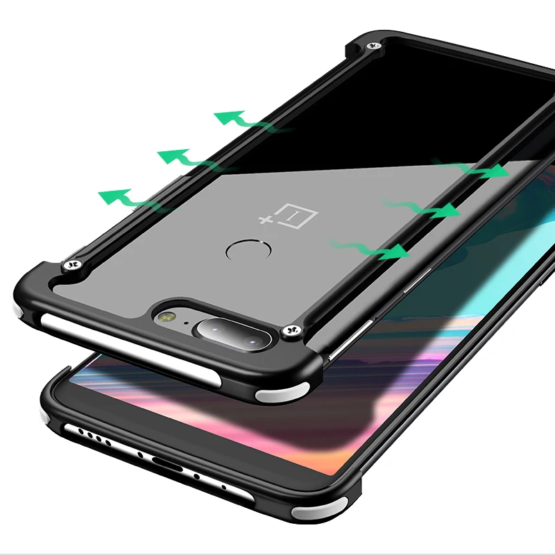 Для oneplus 5 t чехол алюминиевый металлический бампер для 6 чехлов | Мобильные