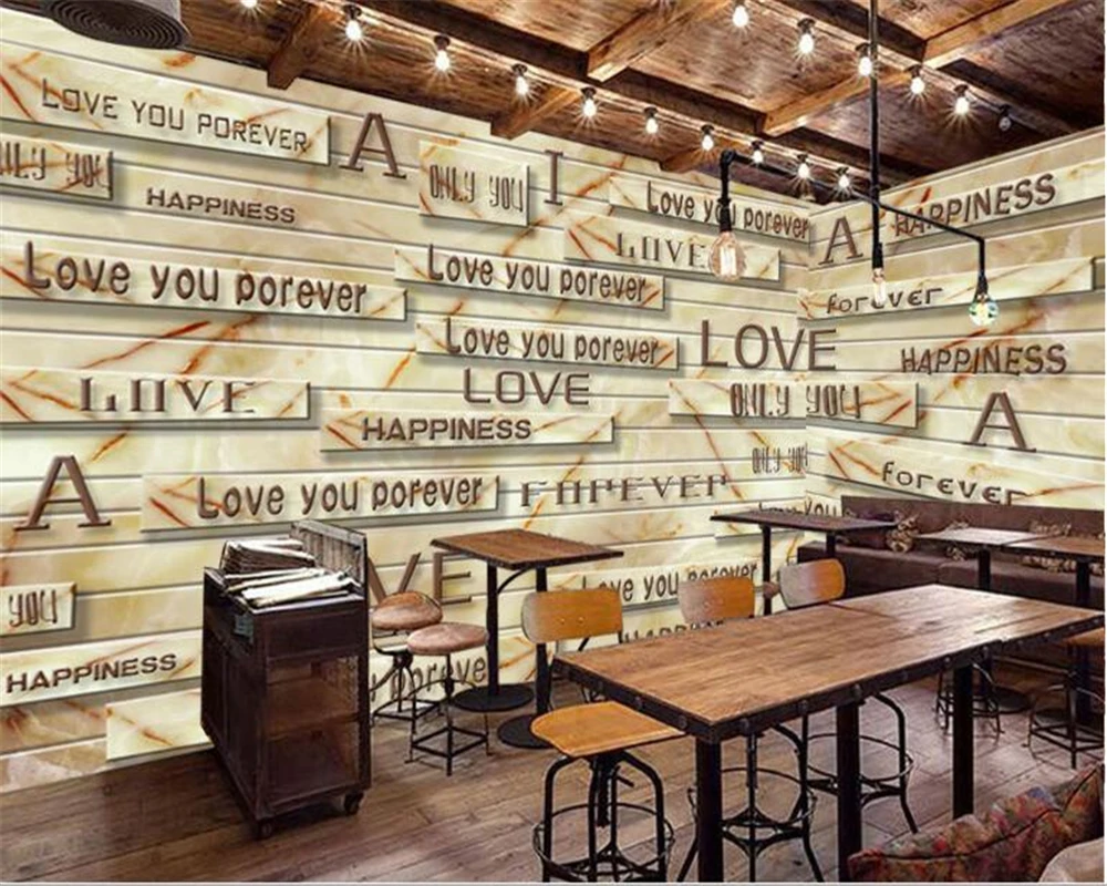 beibehang wallpaper for walls 3 dCustom fashion 3D solid marble wood letter wallpaper retro TV background wall papel de parede
beibehang wallpaper for walls 3 dCustom fashion 3D solid marble wood letter wallpaper retro TV background wall papel de parede