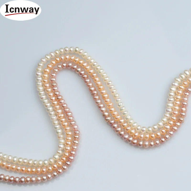Natural AA+ Freshwater Pearl white 4-4.5mm semiround For Jewelry Making 15inches DIY necklace bracelet FreeShipping Wholesale
Natural AA+ Freshwater Pearl white 4-4.5mm semiround For Jewelry Making 15inches DIY necklace bracelet FreeShipping Wholesale