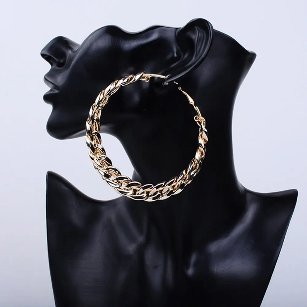 Hoop Earrings Big Circle Earrings Basketball Brincos Party Loop CCB Earrings for Women UV Jewelry 80MM 1 pair Party Wholesale
Hoop Earrings Big Circle Earrings Basketball Brincos Party Loop CCB Earrings for Women UV Jewelry 80MM 1 pair Party Wholesale