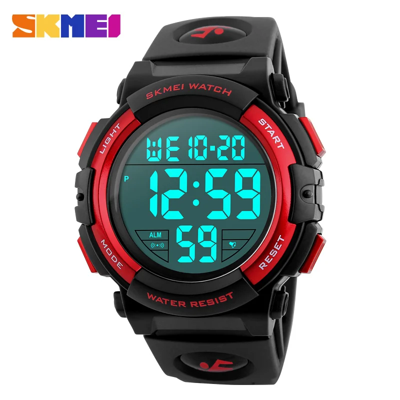 

Men Digital Watches Big Dial 50M Waterproof Chronograph Male LED Clocks Outdoor Sports Watches Men Relogio Masculino SKMEI 2018