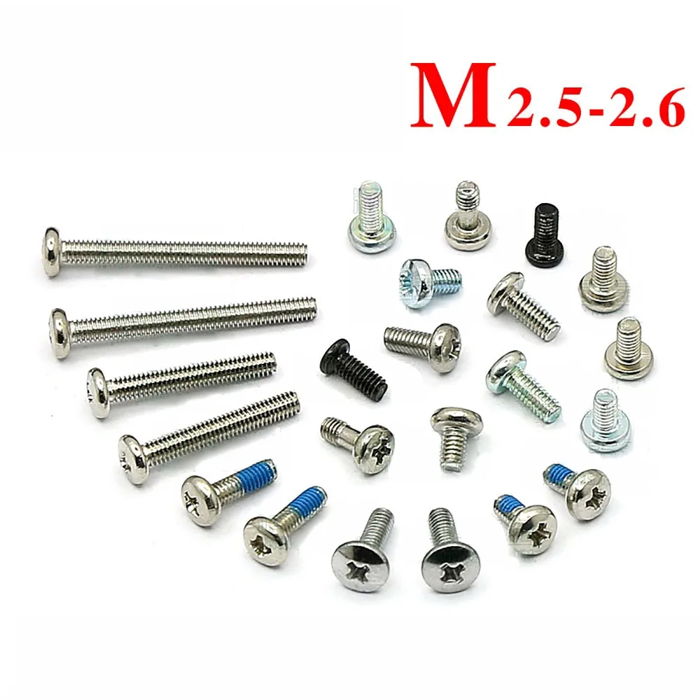 100PCS BM2.5 Phillips Round Head Screws Ni-plated Cross Pan Head Screws Blue Black Zinc/Color Zinc/304 Stainless Steel
100PCS BM2.5 Phillips Round Head Screws Ni-plated Cross Pan Head Screws Blue Black Zinc/Color Zinc/304 Stainless Steel