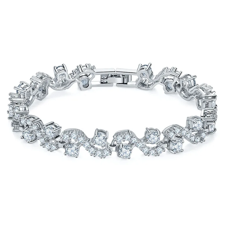 Jewelry plated crystal ladies bracelet anti-allergy zircon bracelet in Europe and the United States
Jewelry plated crystal ladies bracelet anti-allergy zircon bracelet in Europe and the United States
