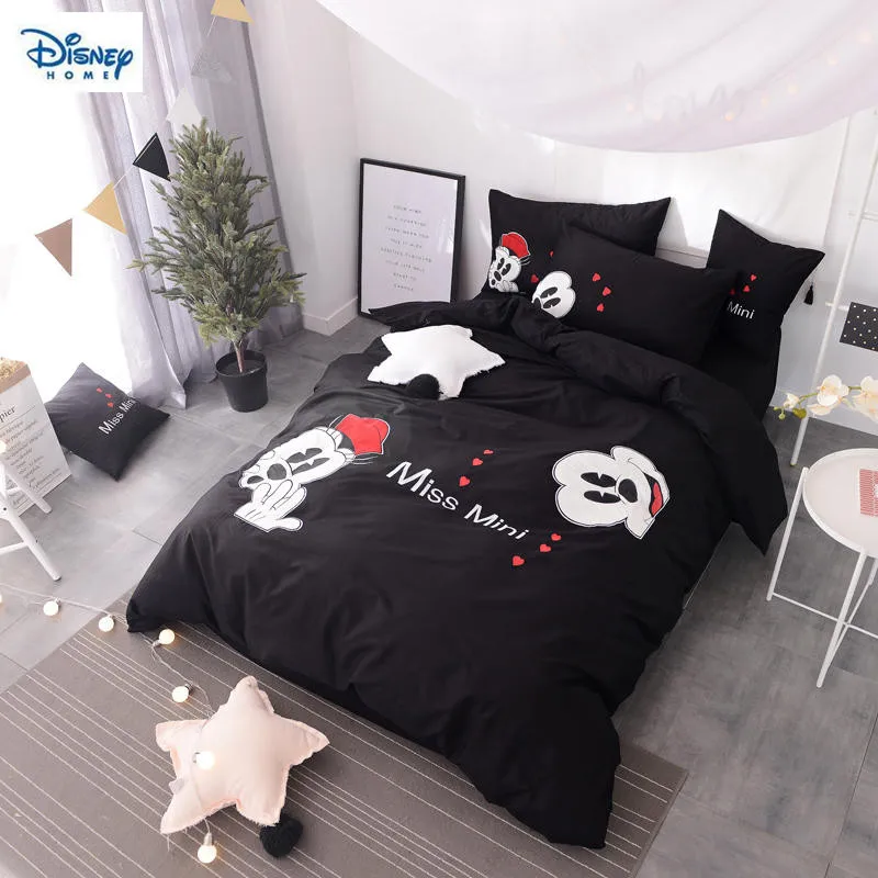 Black White Mickey Mouse Bedding Set King Size Comforters Egyptian Cotton Coverlets Queen Single Size Bed Sheets Adult Children
Black White Mickey Mouse Bedding Set King Size Comforters Egyptian Cotton Coverlets Queen Single Size Bed Sheets Adult Children