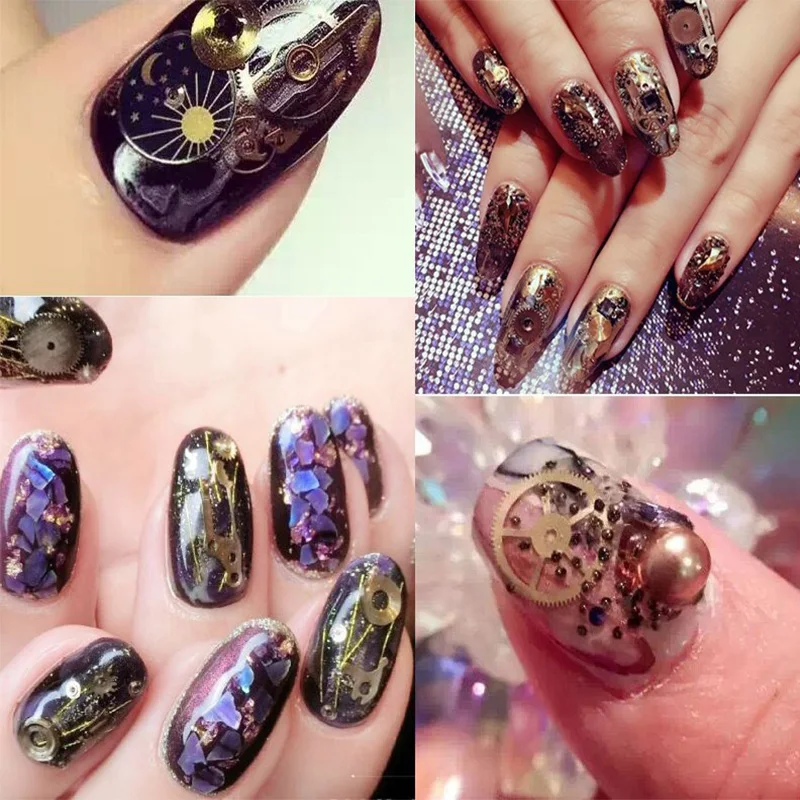 Meicailin 1 Jar Nail Art Decorations 1 Box New 3D Ultra-thin Punk Style Studs Gold Steam Machine Gear DIY Nails Rhinestones
Meicailin 1 Jar Nail Art Decorations 1 Box New 3D Ultra-thin Punk Style Studs Gold Steam Machine Gear DIY Nails Rhinestones