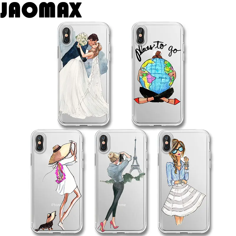Модный сексуальный пляжный Дорожный Чехол Jaomax для телефона девушек iPhone XS 8 7 6 PLUS X