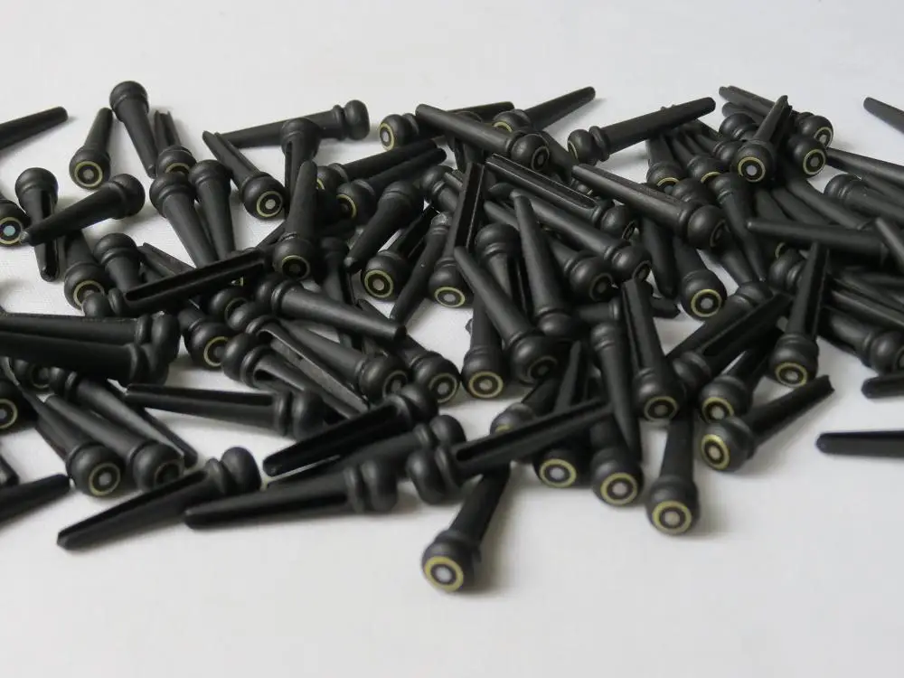 10sets of (60pcs)ebony+Abalone inlay Acoustic Guitar Pressure string column