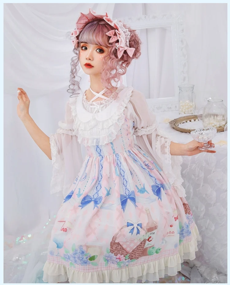 Sweet lolita dress cute printing vintage lace princess victorian dress kawaii girl gothic lolita jsk loli vestido lolita cos
Sweet lolita dress cute printing vintage lace princess victorian dress kawaii girl gothic lolita jsk loli vestido lolita cos