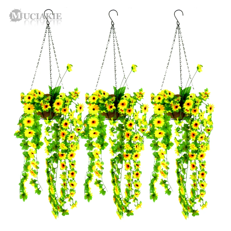 MUCIAKIE 4PCS Mixed 8'' 10'' 12'' 14'' Hanging Baskets Made of Iron Wire with Coconut Liners for Hanging Potted Flowers Plants
MUCIAKIE 4PCS Mixed 8'' 10'' 12'' 14'' Hanging Baskets Made of Iron Wire with Coconut Liners for Hanging Potted Flowers Plants