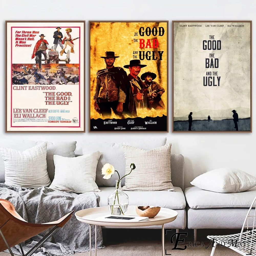 The Good, The Bad, And the Ugly Painting Poster Print Decorative Wall Pictures For Living Room No Frame Home Decoration
The Good, The Bad, And the Ugly Painting Poster Print Decorative Wall Pictures For Living Room No Frame Home Decoration