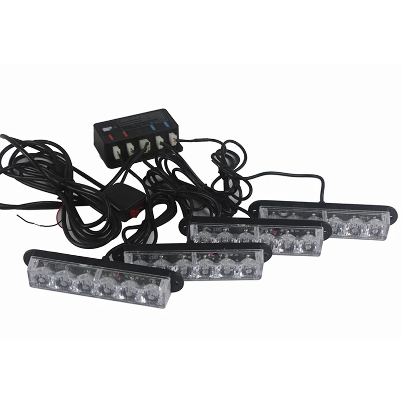 1 Pcs 24W Car LED Grill Light 4 X 6 LEDs Strobe Warning Light 12V Flashing Lamp Yellow
1 Pcs 24W Car LED Grill Light 4 X 6 LEDs Strobe Warning Light 12V Flashing Lamp Yellow