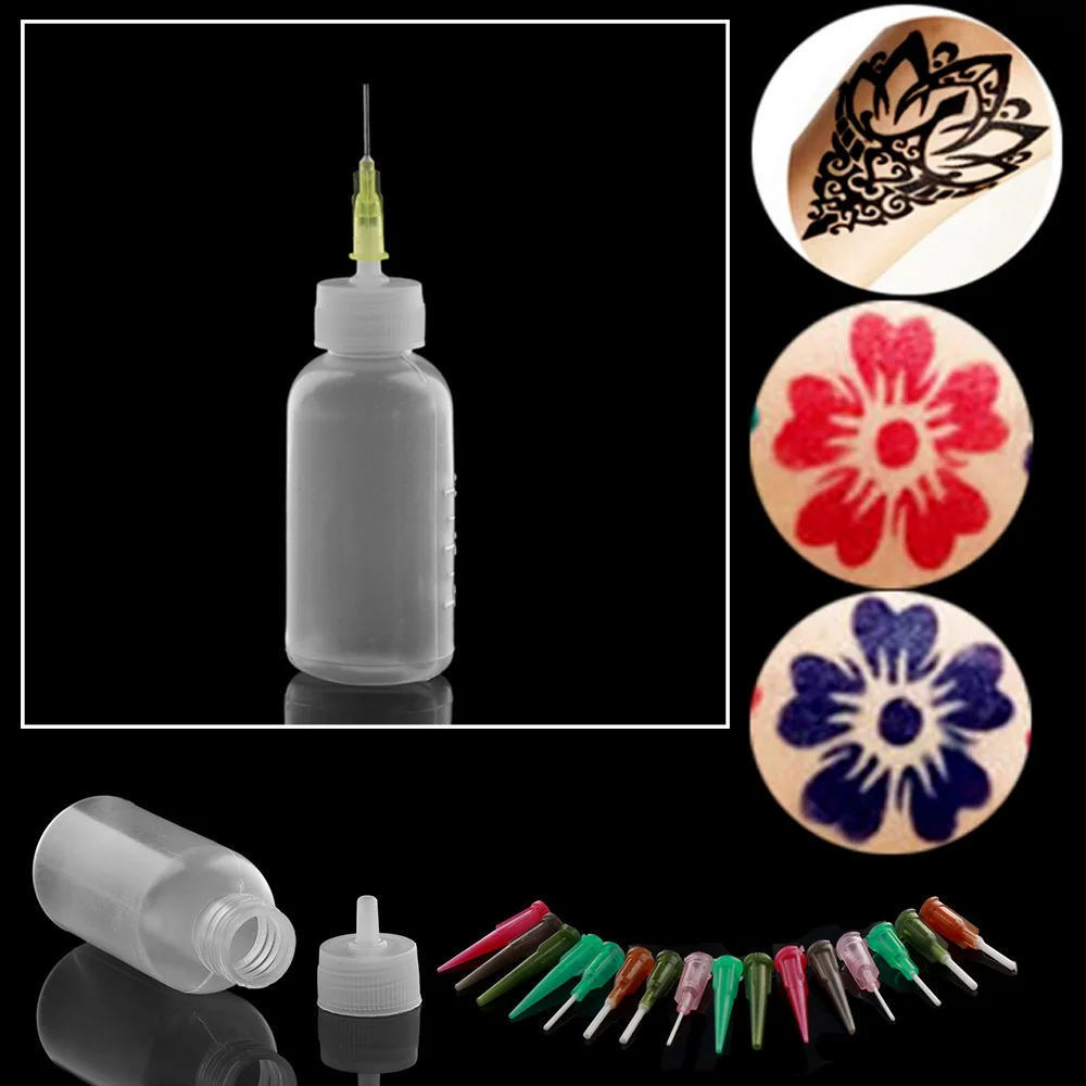 New Body Art Tattoo Bottle Nozzle Henna Kit Applicator Drawing Making Tool Make Up Beauty
New Body Art Tattoo Bottle Nozzle Henna Kit Applicator Drawing Making Tool Make Up Beauty