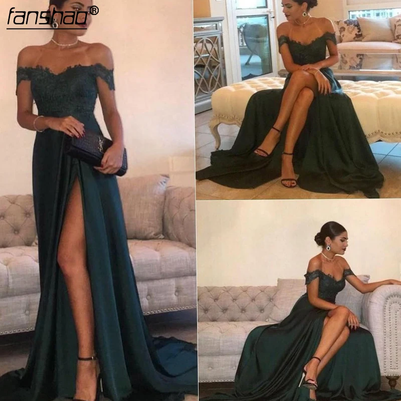 Dark Green Prom Dresses Off The Shoulder Slit Mermaid Sexy Party Maxys Long Prom Gown Evening Dresses Robe De Soiree
Dark Green Prom Dresses Off The Shoulder Slit Mermaid Sexy Party Maxys Long Prom Gown Evening Dresses Robe De Soiree