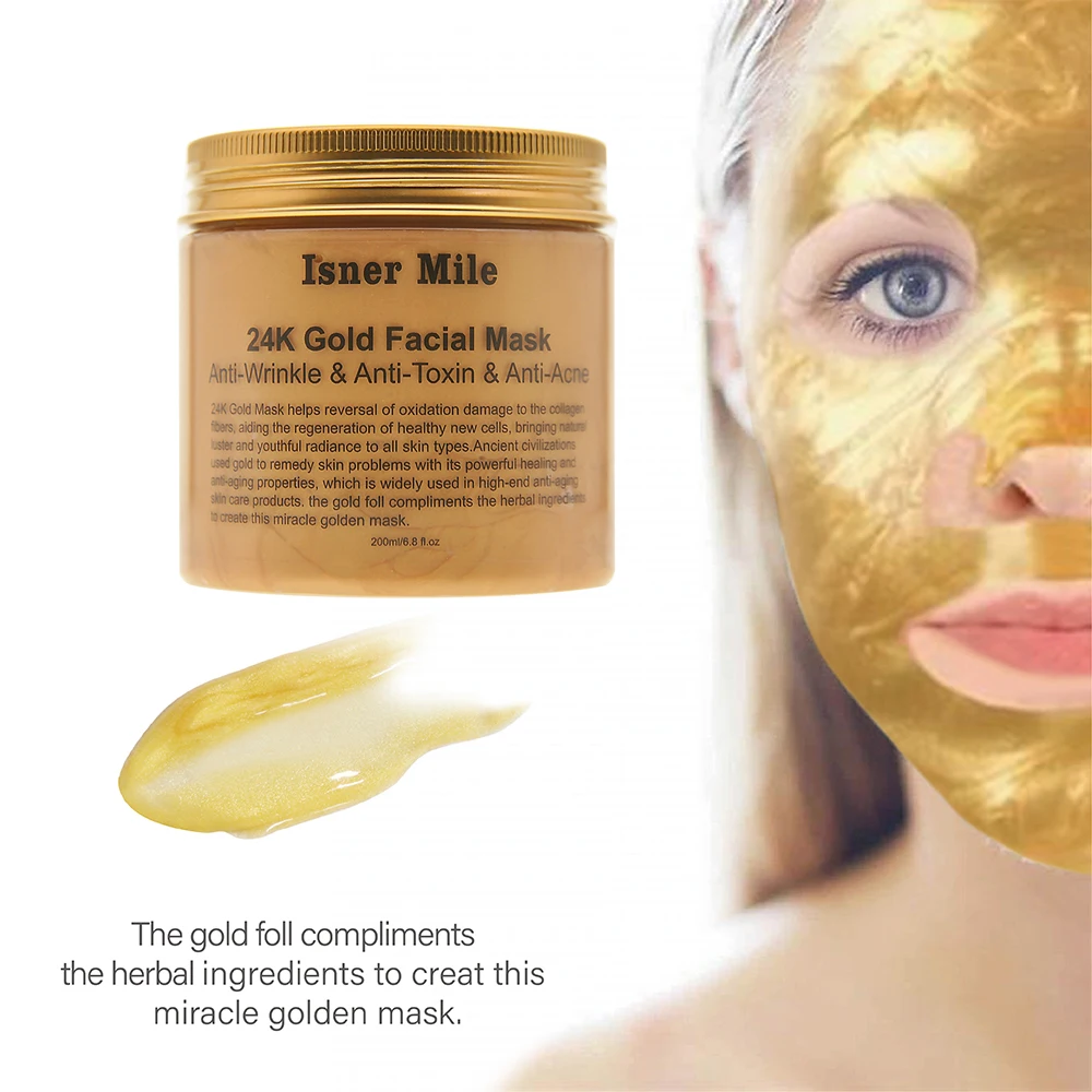 ISNER MILE 24K Gold Face Mask Collagen Facial Mask Mud Moisturizing Pore Strip Peeling Nose Mask for Skin Cares Washable Mask
ISNER MILE 24K Gold Face Mask Collagen Facial Mask Mud Moisturizing Pore Strip Peeling Nose Mask for Skin Cares Washable Mask