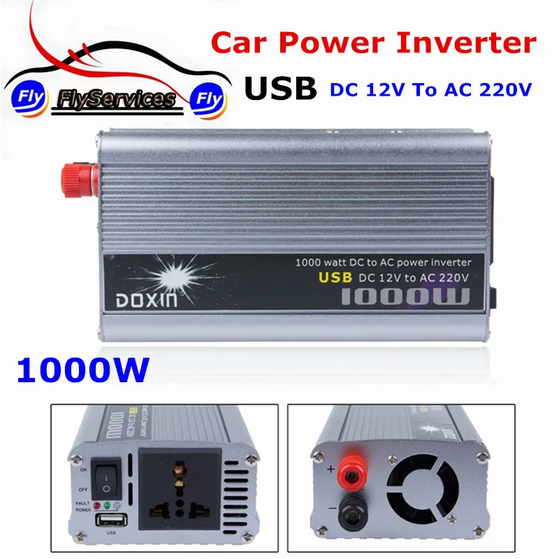 Автомобильный инвертор с usb-портом DOXIN 1000 Вт DC 12 В к AC 220 конкурентоспособная цена |
