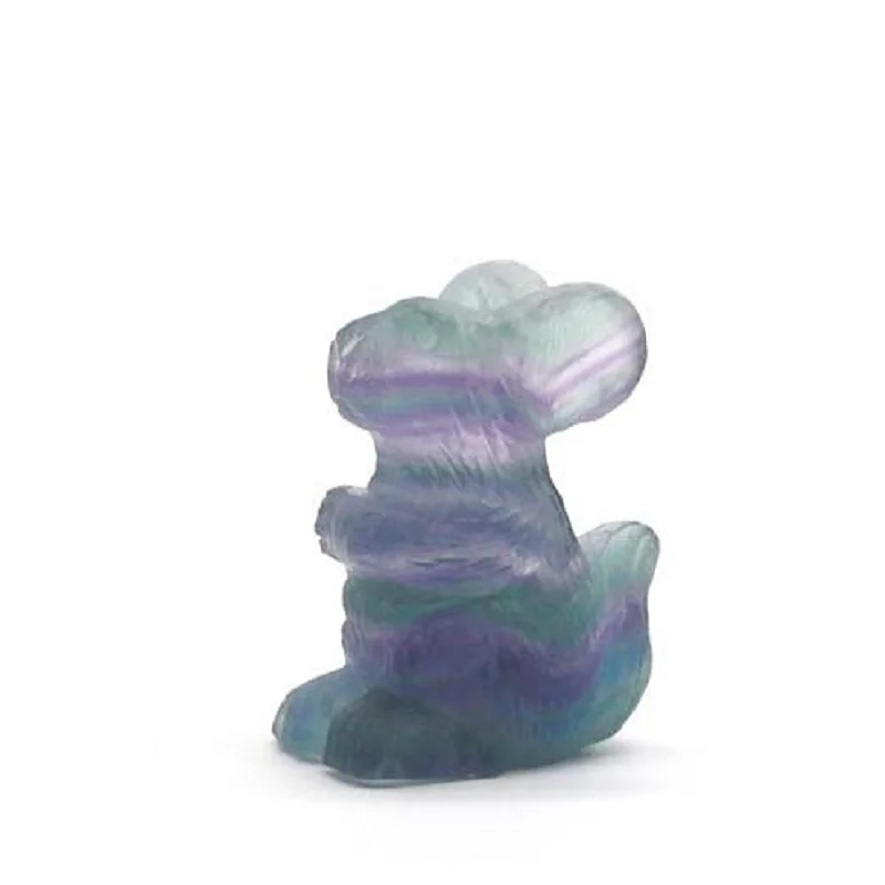 Natural Rainbow fluorite mouse statue decoration Reiki Stone Figurine Home Decoration Gift
Natural Rainbow fluorite mouse statue decoration Reiki Stone Figurine Home Decoration Gift