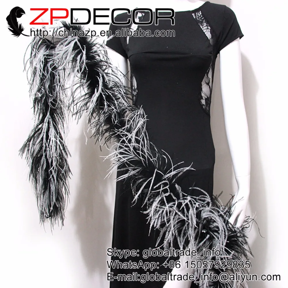 Leading Supplier ZPDECOR Retail Selling 2ply 2yards/lot Good Quality Black with White Cheap Ostrich Feather Boas for Costumes
Leading Supplier ZPDECOR Retail Selling 2ply 2yards/lot Good Quality Black with White Cheap Ostrich Feather Boas for Costumes