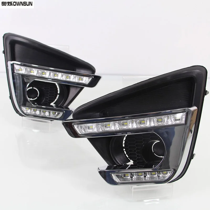 Ownsun New Updated LED Daytime Running Lights DRL With Black Fog Light Cover For Mazda CX-5 2012-2016
Ownsun New Updated LED Daytime Running Lights DRL With Black Fog Light Cover For Mazda CX-5 2012-2016