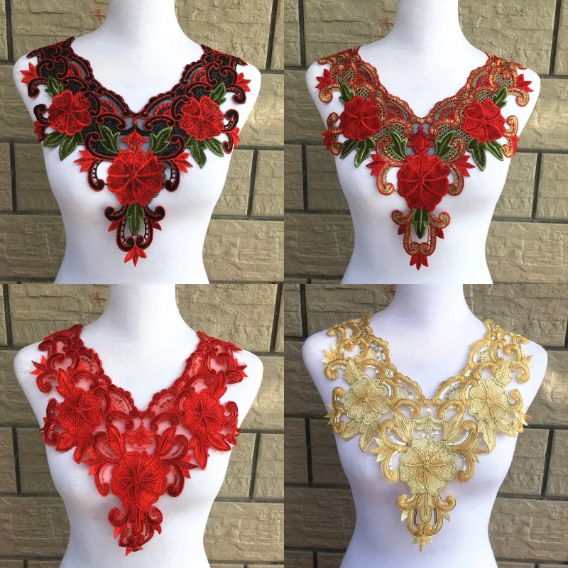 1pc Gold Embroidery Colorful Flower Collar Lace Polyester Fabric,DIY Handmade Collar Lace Fabrics For Sewing Collar Crafts
1pc Gold Embroidery Colorful Flower Collar Lace Polyester Fabric,DIY Handmade Collar Lace Fabrics For Sewing Collar Crafts