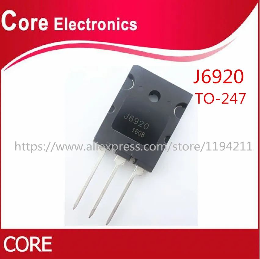 5 шт. J6920 TO 3PL 2SJ6920 3P 2SJ6920A TO3P J6820A 20A 1700V new|Интегральные схемы| |