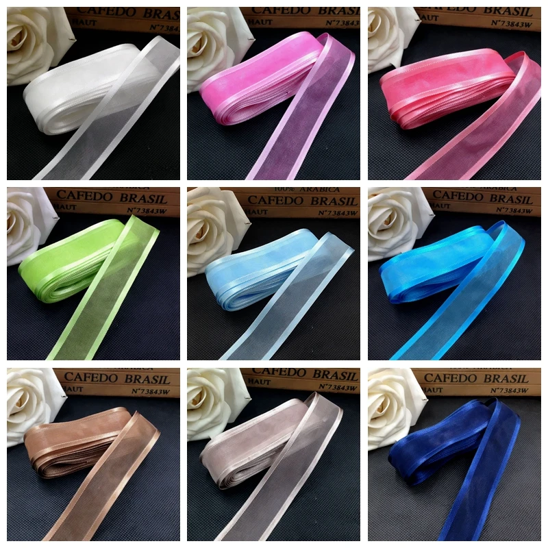 5M 25mm Satin Edge Organza Ribbon for Wedding Party Decoration Handmade Ribbon Gift Wrapping Hair Bows DIY Christmas Ribbon
5M 25mm Satin Edge Organza Ribbon for Wedding Party Decoration Handmade Ribbon Gift Wrapping Hair Bows DIY Christmas Ribbon